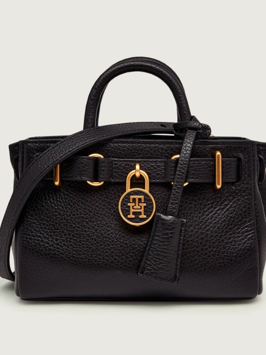 Zdjęcie produktu Tommy Hilfiger Skórzany kuferek AMERICAN ICON MICRO czarny