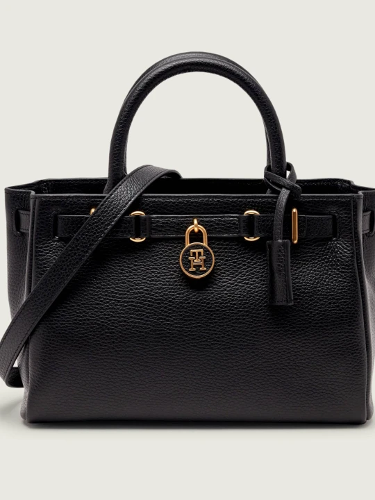 Zdjęcie produktu Tommy Hilfiger Skórzany kuferek AMERICAN ICON MINI czarny