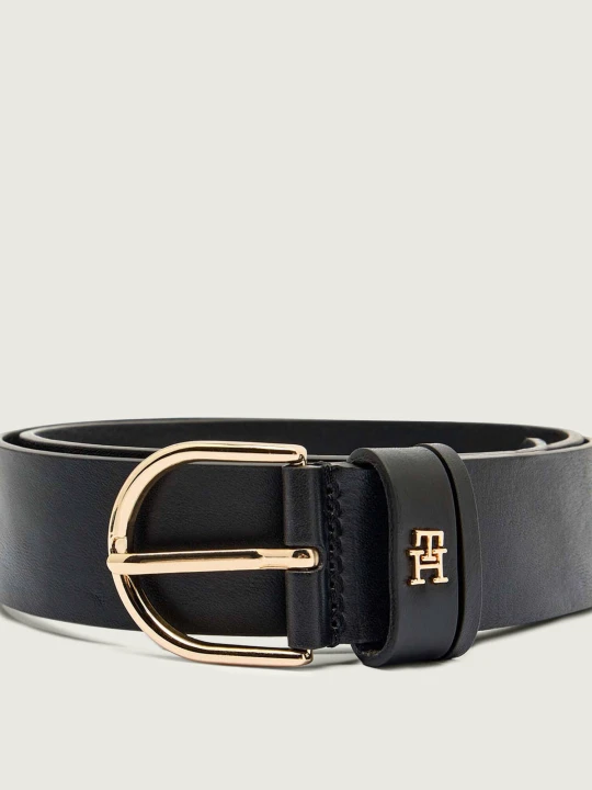 Zdjęcie produktu Tommy Hilfiger Skórzany pasek czarny