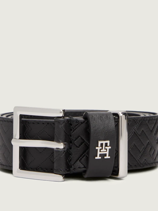 Zdjęcie produktu Tommy Hilfiger Skórzany pasek czarny