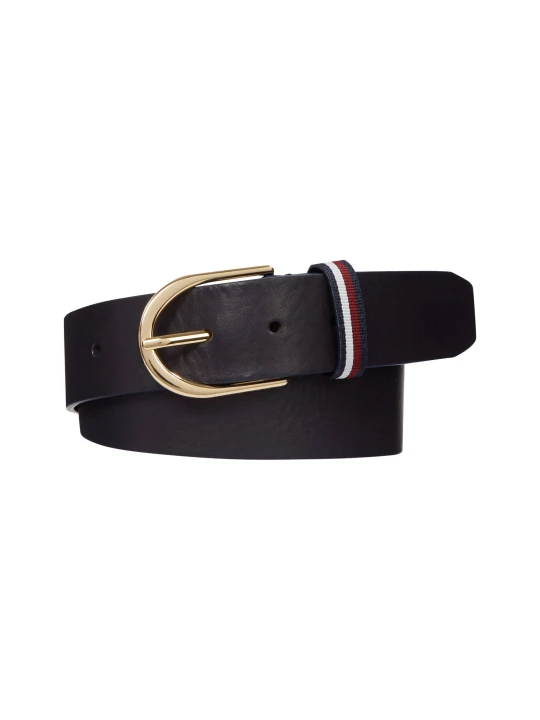 Zdjęcie produktu Tommy Hilfiger Skórzany pasek czarny