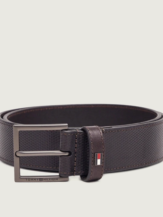 Zdjęcie produktu Tommy Hilfiger Skórzany pasek brązowy