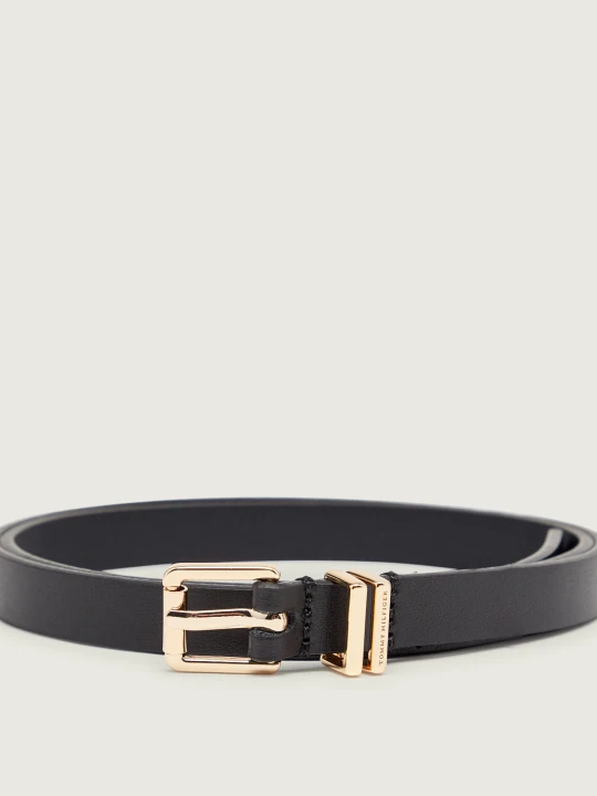 Zdjęcie produktu Tommy Hilfiger Skórzany pasek czarny