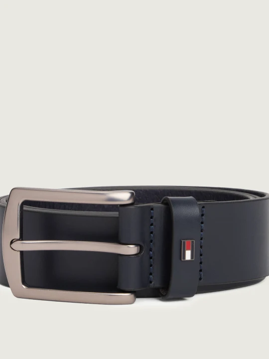 Zdjęcie produktu Tommy Hilfiger Skórzany pasek DENTON 4.0 granatowy