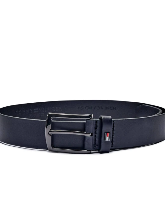 Zdjęcie produktu Tommy Hilfiger Skórzany pasek Denton granatowy