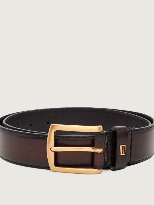 Zdjęcie produktu Tommy Hilfiger Skórzany pasek Denton brązowy