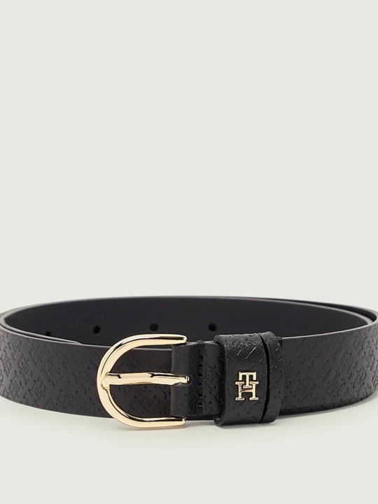 Zdjęcie produktu Tommy Hilfiger Skórzany pasek ESS EFFORTLESS czarny