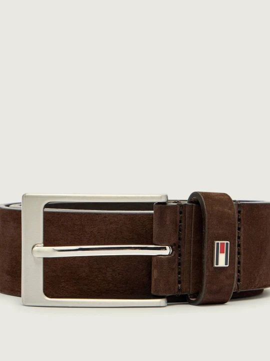 Zdjęcie produktu Tommy Hilfiger Skórzany pasek LAYTON brązowy
