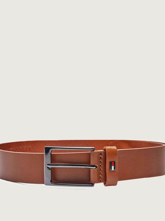 Zdjęcie produktu Tommy Hilfiger Skórzany pasek Layton brązowy