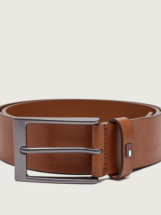 Zdjęcie produktu Tommy Hilfiger Skórzany pasek Layton brązowy