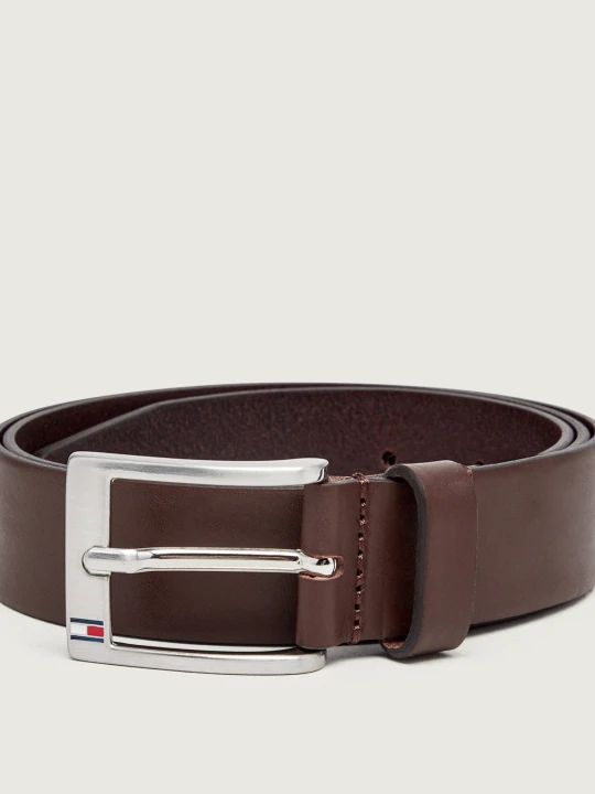 Zdjęcie produktu Tommy Hilfiger Skórzany pasek New Aly kasztanowy
