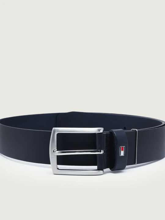 Zdjęcie produktu Tommy Hilfiger Skórzany pasek NEW DENTON 3.5 BELT granatowy