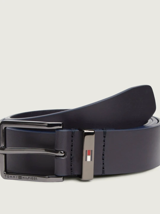 Zdjęcie produktu Tommy Hilfiger Skórzany pasek OLIVER 3.0 granatowy