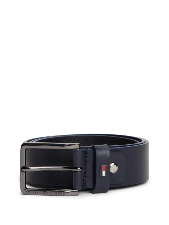 Zdjęcie produktu Tommy Hilfiger Skórzany pasek OLIVER 3.5 granatowy