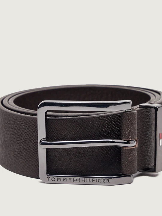 Zdjęcie produktu Tommy Hilfiger Skórzany pasek Oliver brązowy