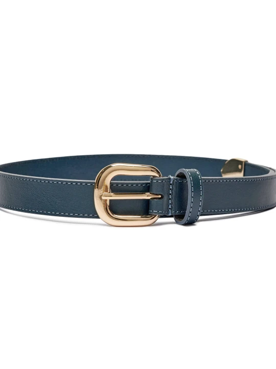 Zdjęcie produktu Tommy Hilfiger Skórzany pasek REFINED granatowy