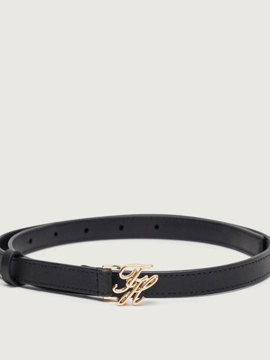 Zdjęcie produktu Tommy Hilfiger Skórzany pasek SCRIPT 1.5 czarny