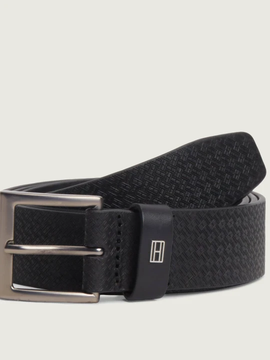 Zdjęcie produktu Tommy Hilfiger Skórzany pasek SOHO FLAG czarny