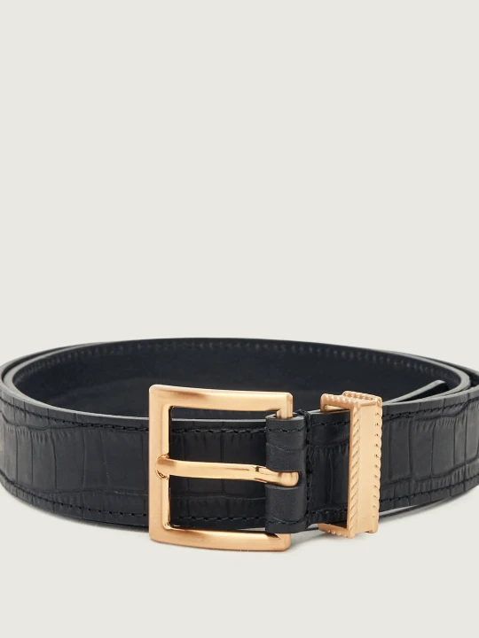 Zdjęcie produktu Tommy Hilfiger Skórzany pasek TH Soho czarny