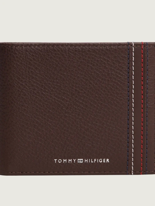 Zdjęcie produktu Tommy Hilfiger Skórzany portfel brązowy