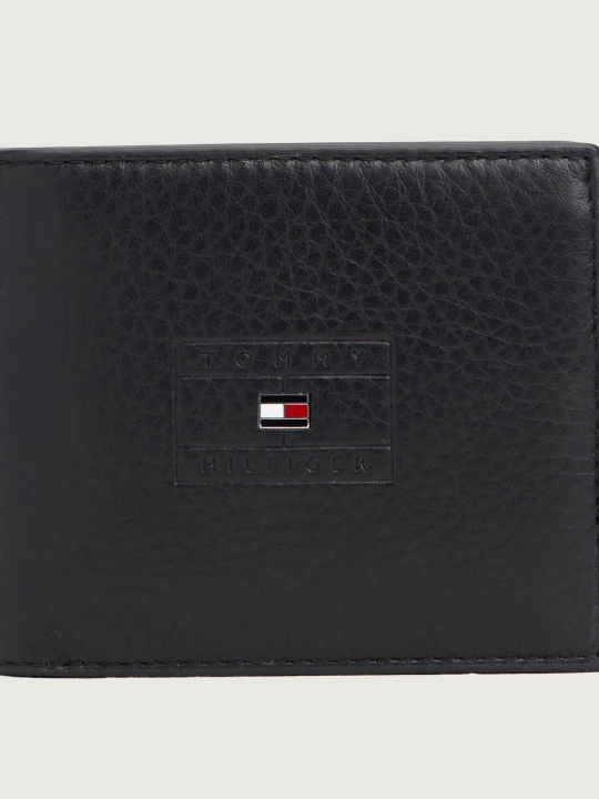 Zdjęcie produktu Tommy Hilfiger Skórzany portfel Casual Flag czarny