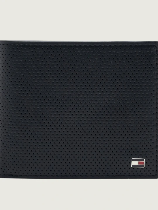 Zdjęcie produktu Tommy Hilfiger Skórzany portfel TH Element czarny