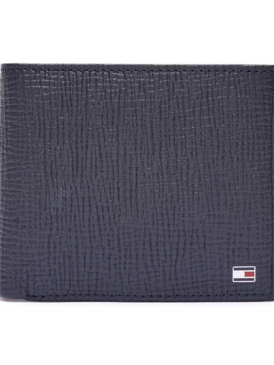 Zdjęcie produktu Tommy Hilfiger Skórzany portfel TH FLAG granatowy