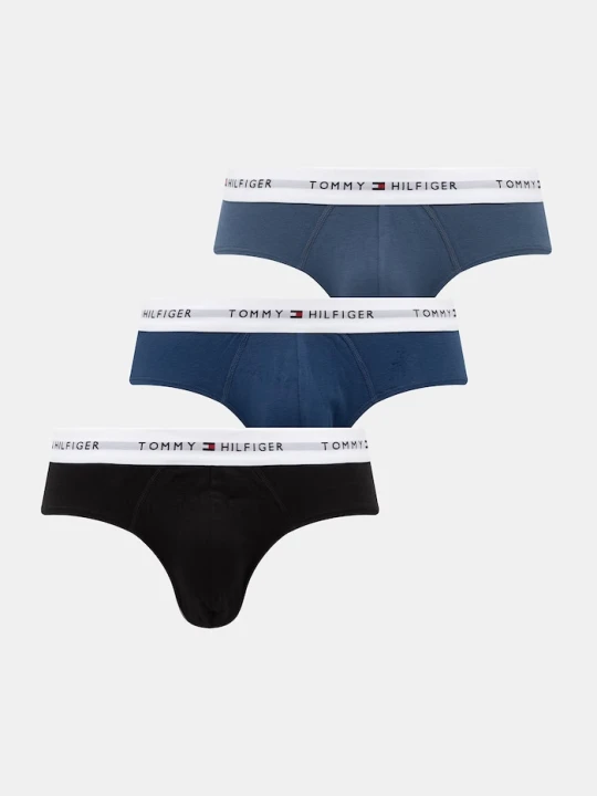 Zdjęcie produktu Tommy Hilfiger slipy męskie bawełniane z elastanem 3-pack niebieski