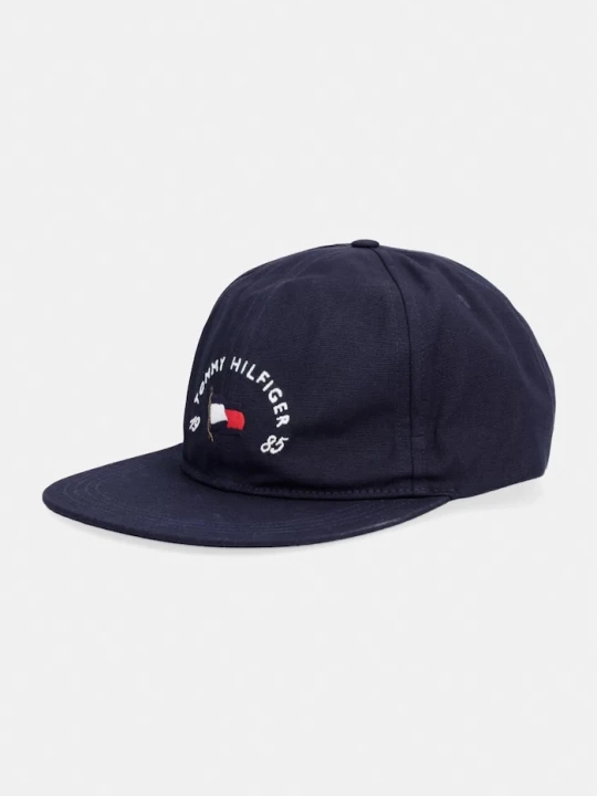Zdjęcie produktu Tommy Hilfiger snapback męski bawełniany granatowy