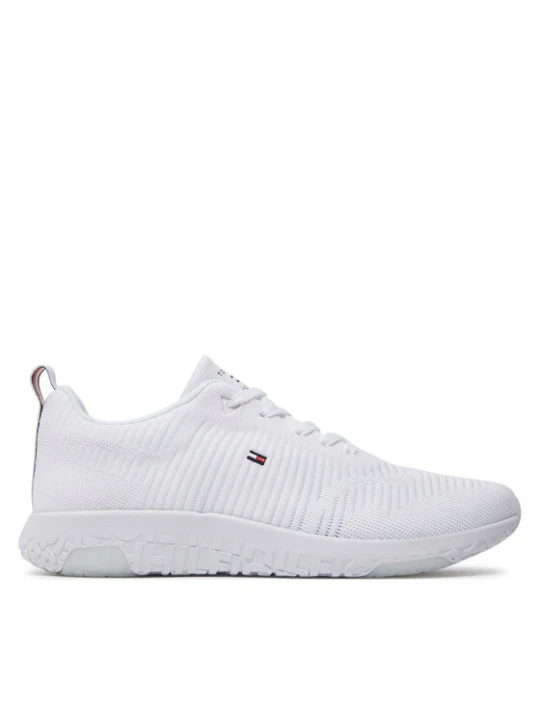 Zdjęcie produktu Tommy Hilfiger Sneakersy Corporate Knit Rib Runner FM0FM02838 Biały