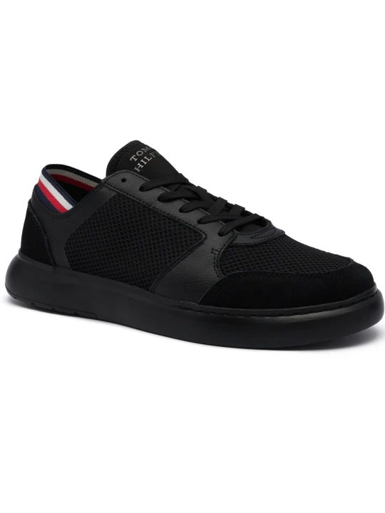 Zdjęcie produktu Tommy Hilfiger Sneakersy LIGHTWEIGHT CUP SEASONAL MIX | z dodatkiem skóry czarny
