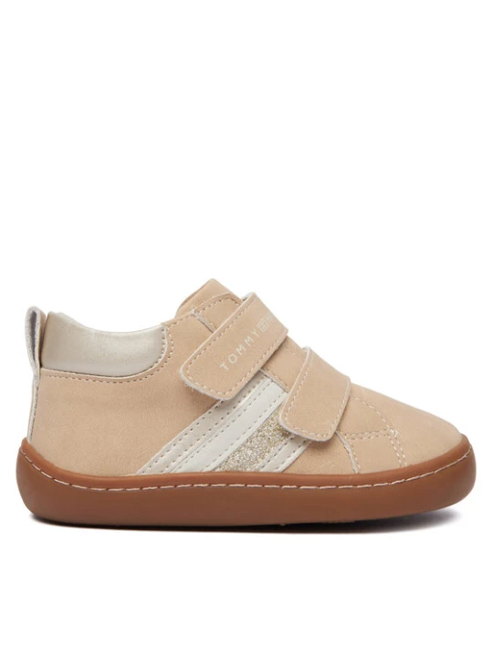 Zdjęcie produktu Tommy Hilfiger Sneakersy Mid Cut Velcro Sneaker T1AH-35068-0315A360 Beżowy jasny