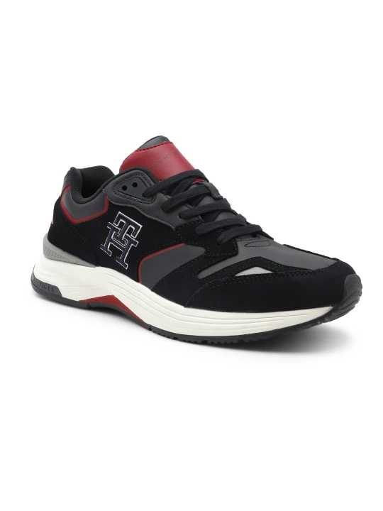 Zdjęcie produktu Tommy Hilfiger Sneakersy MONOGRAM | z dodatkiem skóry granatowy