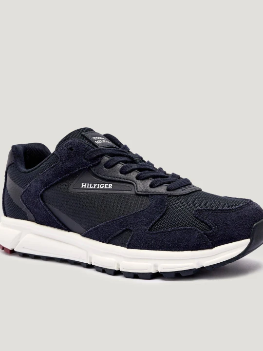 Zdjęcie produktu Tommy Hilfiger Sneakersy OUTDOOR RUNNER MIX | z dodatkiem skóry granatowy