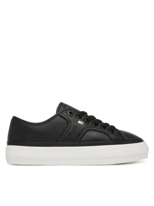 Zdjęcie produktu Tommy Hilfiger Sneakersy Platform Vulc Piping Ltr FW0FW09393 Czarny