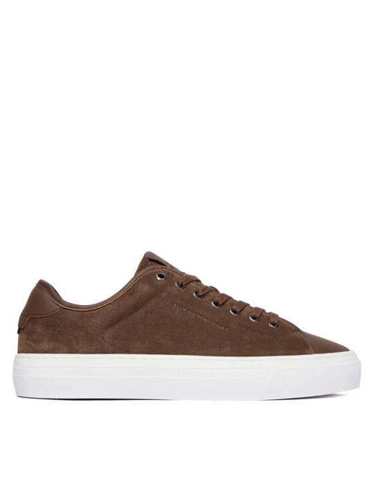 Zdjęcie produktu Tommy Hilfiger Sneakersy Premium Dress Leather Mix FM0FM05842 Brązowy