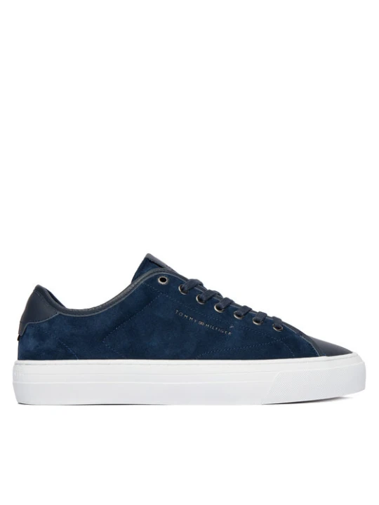 Zdjęcie produktu Tommy Hilfiger Sneakersy Premium Dress Leather Mix FM0FM05842 Granatowy