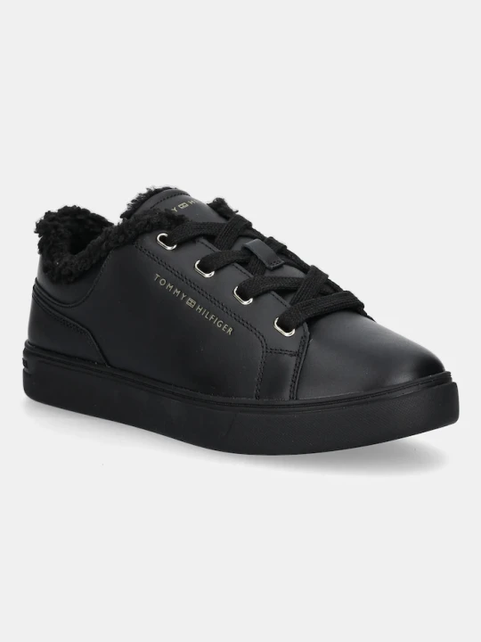 Zdjęcie produktu Tommy Hilfiger sneakersy skórzane CASUAL CUPSOLE SNEAKER WL czarny