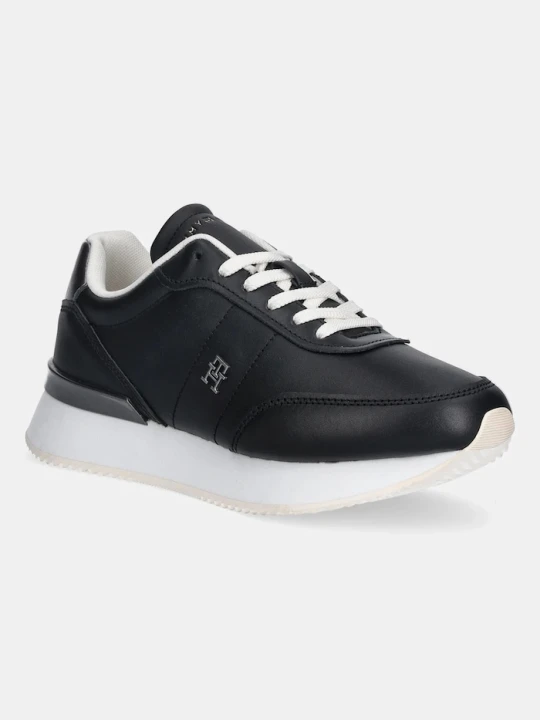 Zdjęcie produktu Tommy Hilfiger sneakersy skórzane CHIC FASHION RUNNER czarny