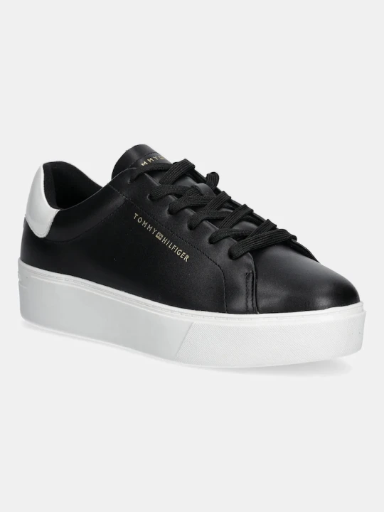 Zdjęcie produktu Tommy Hilfiger sneakersy skórzane CHIC PLATFORM CUPSOLE PATENT czarny