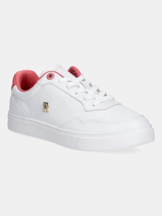 Zdjęcie produktu Tommy Hilfiger sneakersy skórzane ESSENTIAL ELEVATED COURT SNEAKER biały