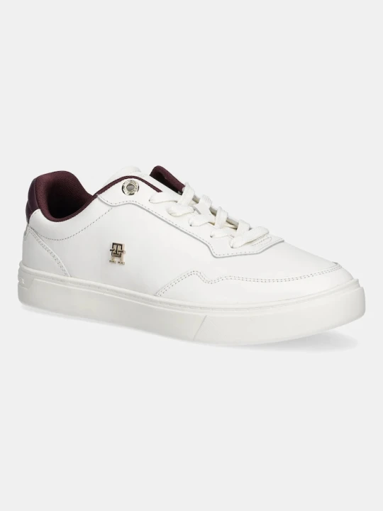 Zdjęcie produktu Tommy Hilfiger sneakersy skórzane ESSENTIAL ELEVATED COURT SNEAKER biały