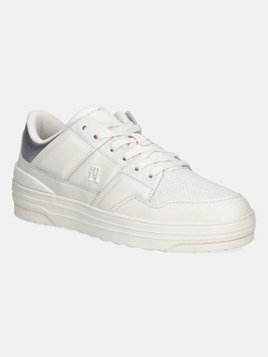 Zdjęcie produktu Tommy Hilfiger sneakersy skórzane FEMININE BASKET SNEAKER beżowy