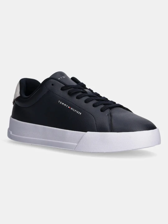 Zdjęcie produktu Tommy Hilfiger TH COURT LTH DETAIL ESS sneakersy męskie skórzane granatowy