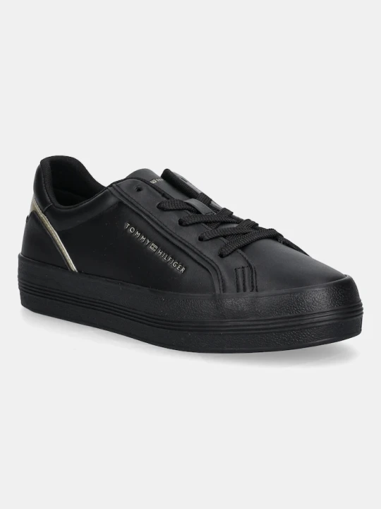Zdjęcie produktu Tommy Hilfiger sneakersy skórzane VULC FOXING SNEAKER czarny