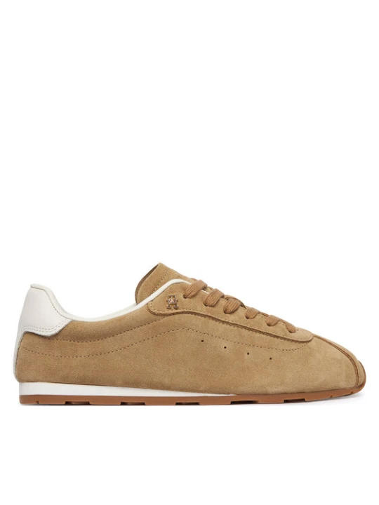 Zdjęcie produktu Tommy Hilfiger Sneakersy Th Bella Low Runner Suede FW0FW09189 Beżowy