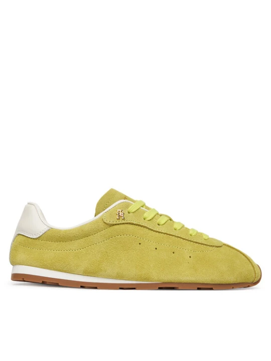 Zdjęcie produktu Tommy Hilfiger Sneakersy Th Bella Low Runner Suede FW0FW09189 Zielony