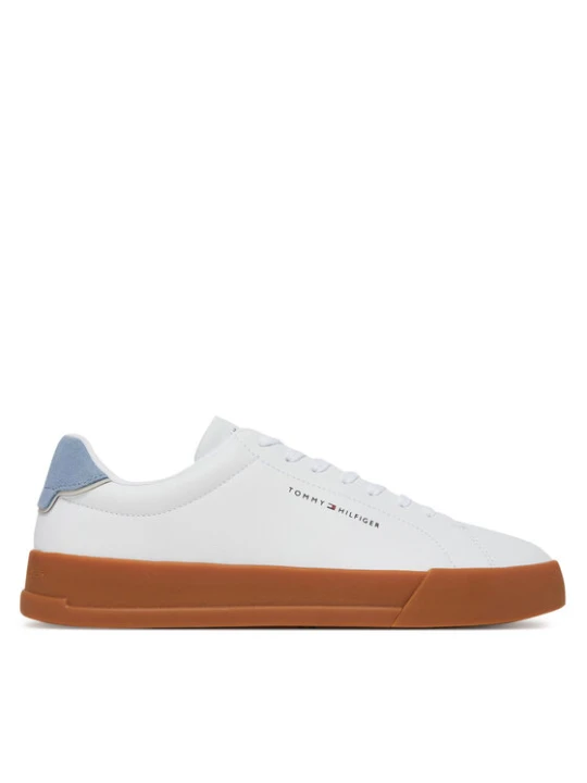 Zdjęcie produktu Tommy Hilfiger Sneakersy Th Court Lth Detail Ess FM0FM05367 Biały
