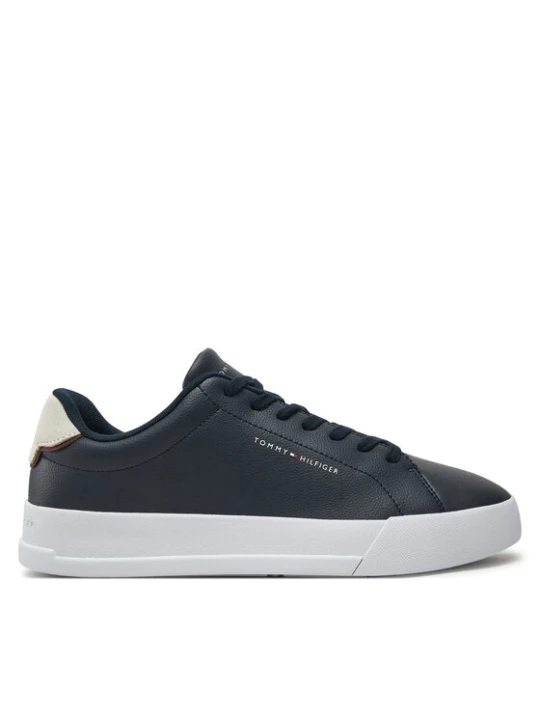 Zdjęcie produktu Tommy Hilfiger Sneakersy Th Court Lth Detail Ess FM0FM05367 Granatowy