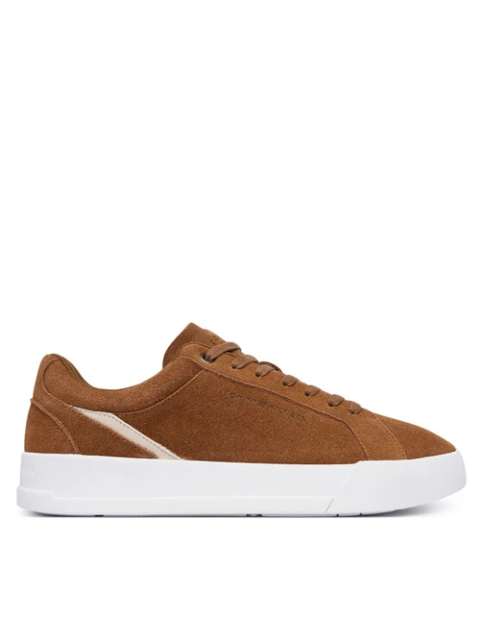 Zdjęcie produktu Tommy Hilfiger Sneakersy Th Court Premium Suede FM0FM05880 Brązowy